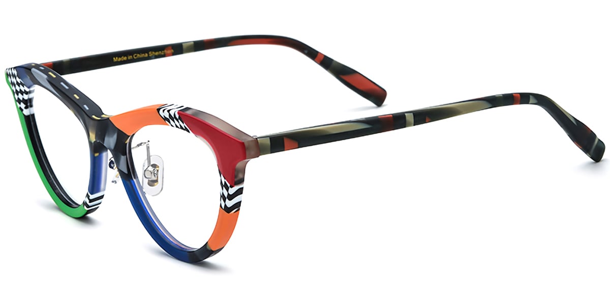 Acetate Cat Eye Frame F7543