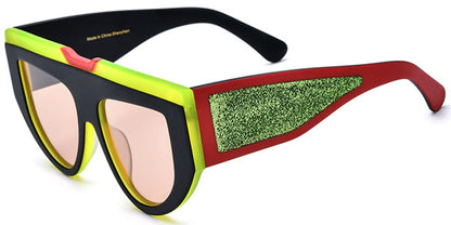 Acetate Geometric Sunglasses SG6849