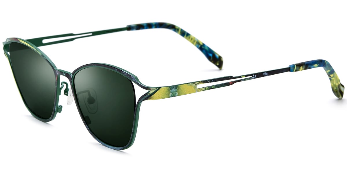 Titanium Cat Eye Sunglasses SG8126