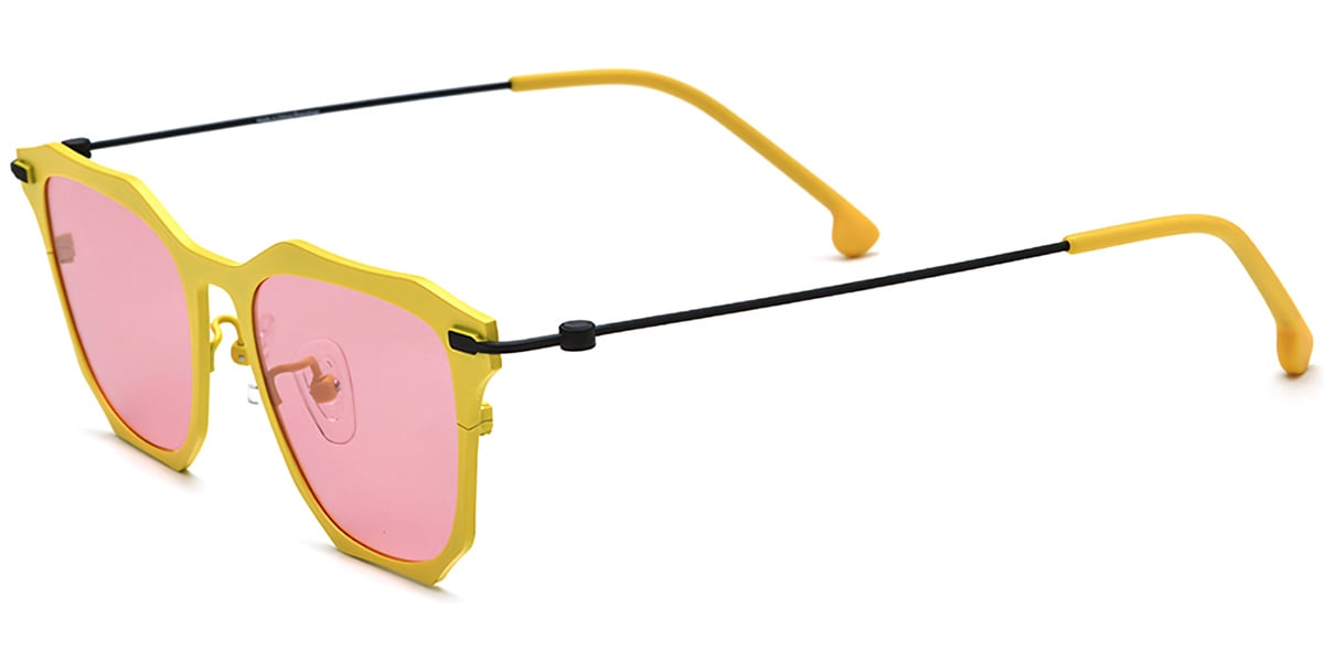 Titanium Geometric Sunglasses SG7307