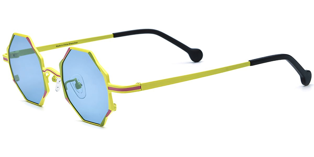 Titanium Geometric Sunglasses SG7306