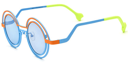 Titanium Round Sunglasses SG6785