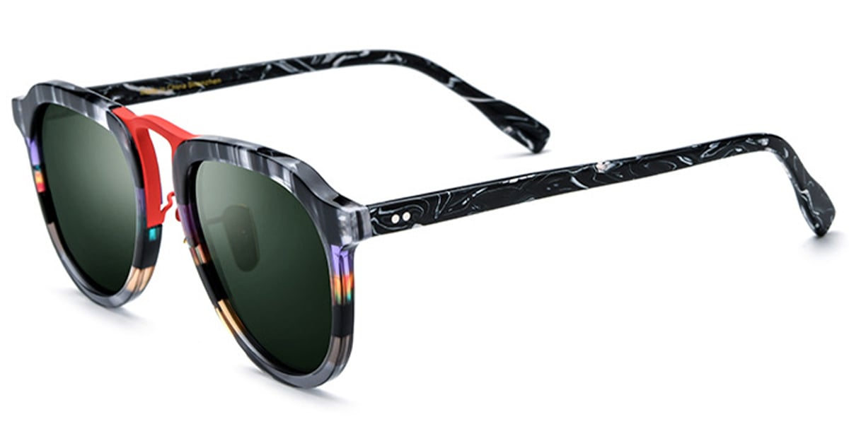 Acetate Aviator Sunglasses SG6847