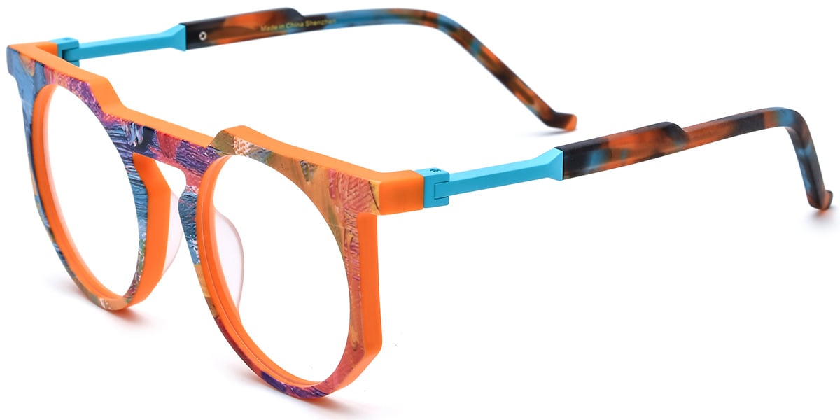 Acetate Geometric Frame F8081