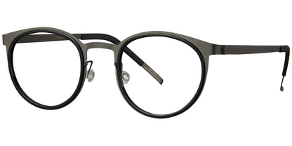 Acetate Titanium Round Frame F5886