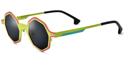 Titanium Geometric Sunglasses SG6669