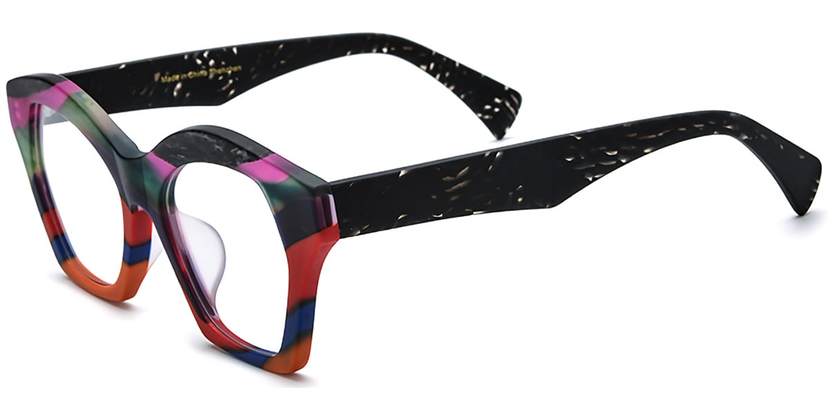 Acetate Geometric Frame F7314