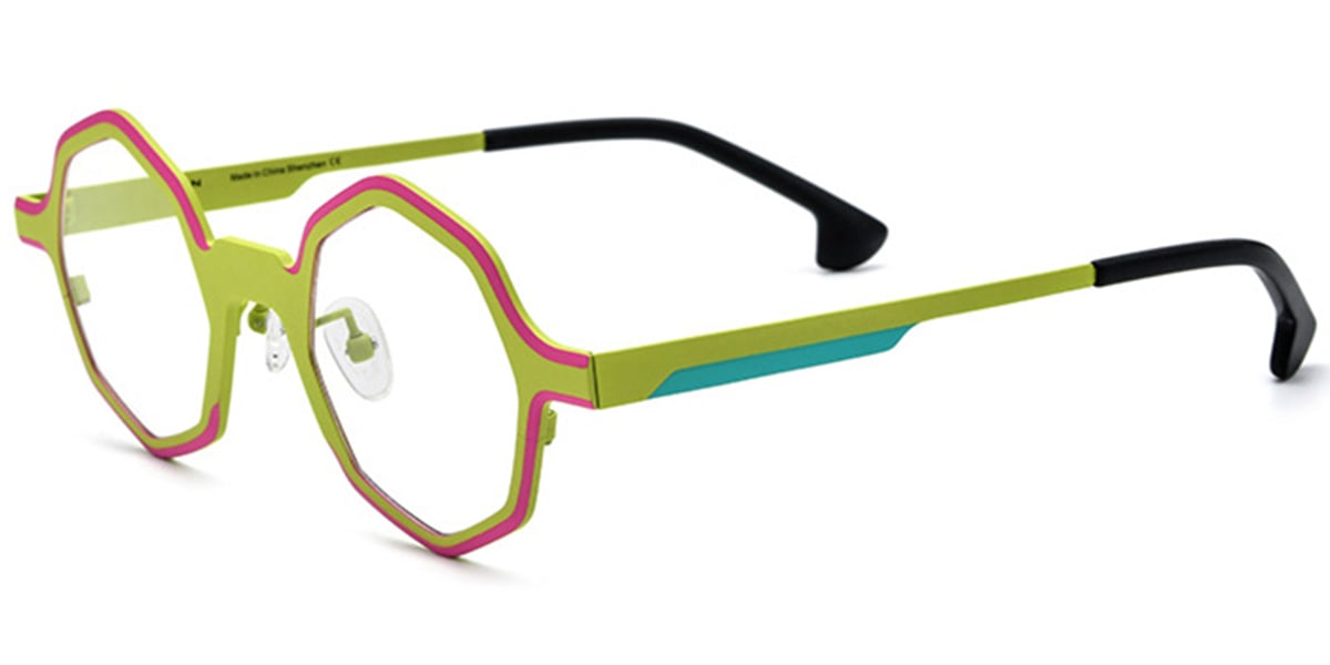 Titanium Geometric Frame F6437