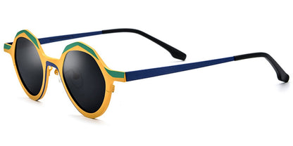 Titanium Geometric Sunglasses SG6435