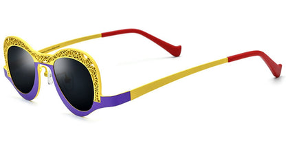 Titanium Geometric Sunglasses SG7016