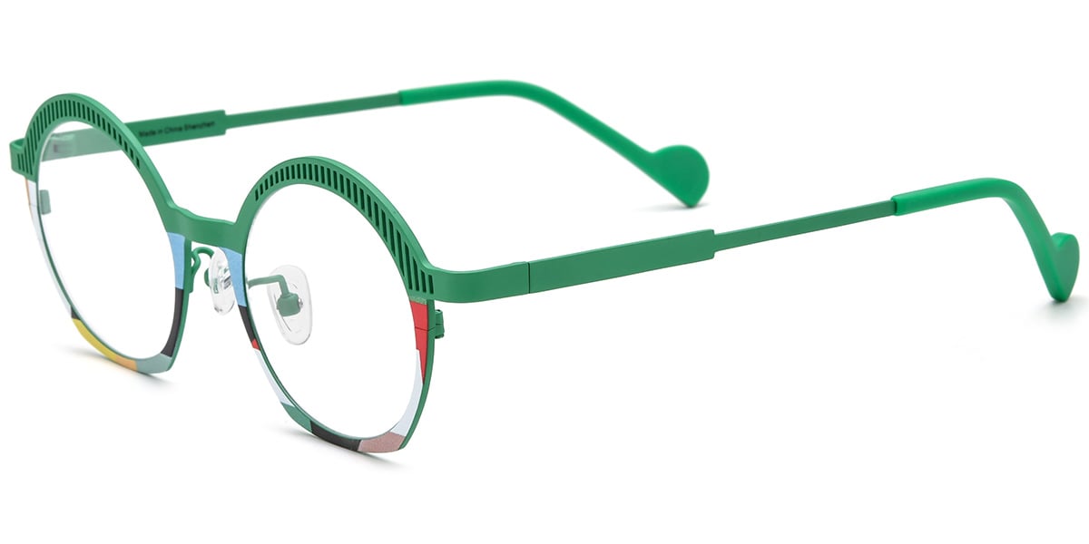 Titanium Round Frame F8814