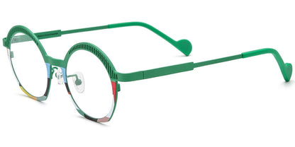 Titanium Round Frame F8814
