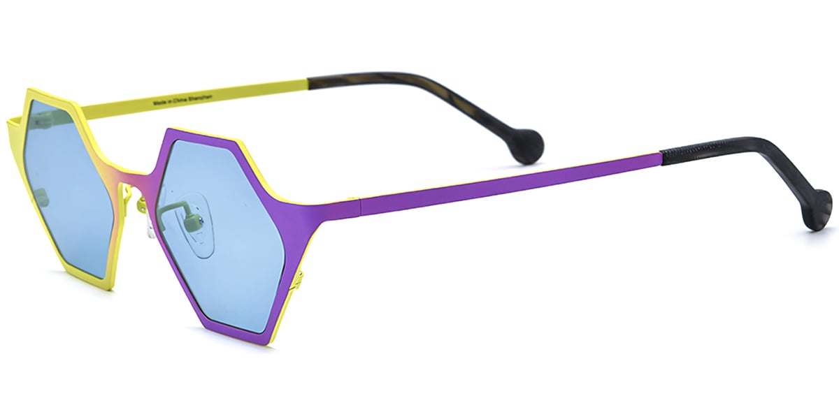 Titanium Geometric Sunglasses SG7333