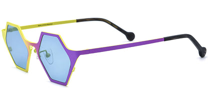 Titanium Geometric Sunglasses SG7333