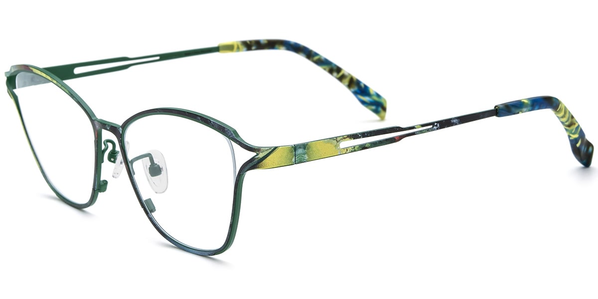 Titanium Cat Eye Frame F8125