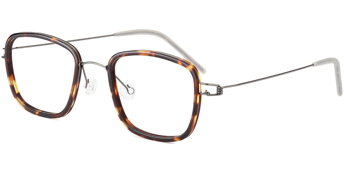 Acetate Metal Square Frame F8800