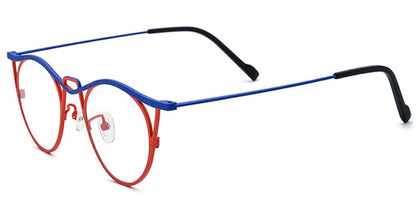 Titanium Cat Eye Frame F7042
