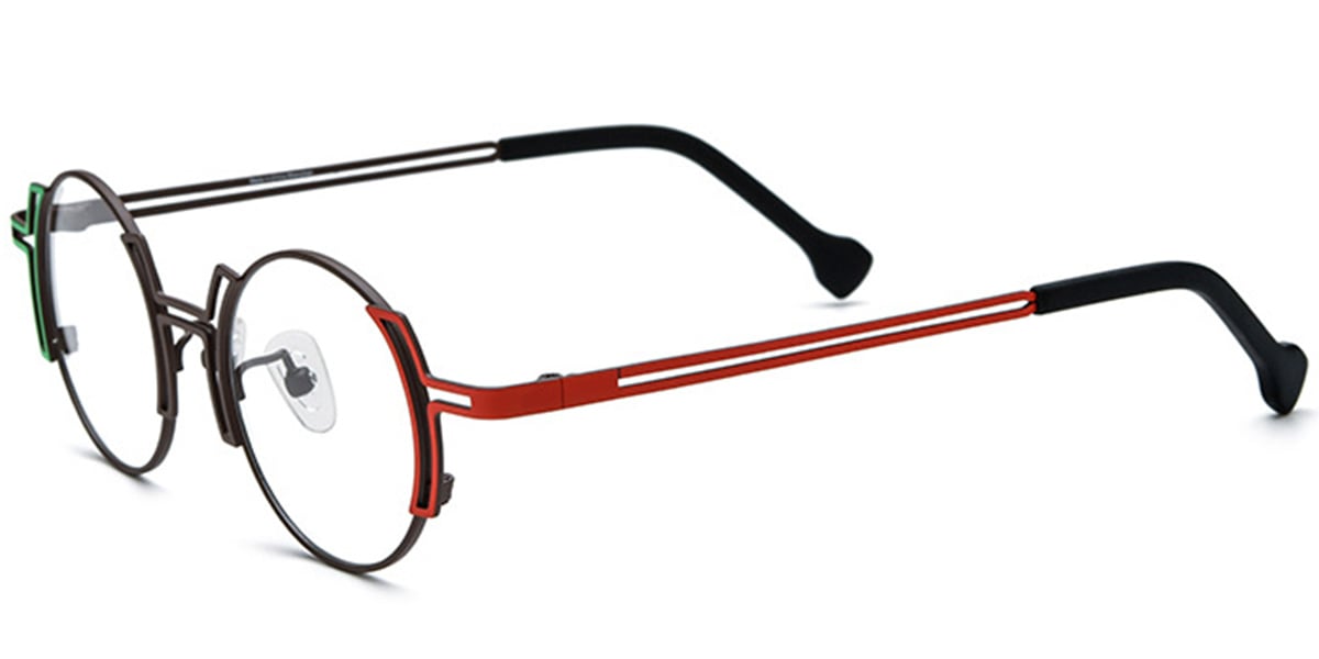 Titanium Round Frame F7047