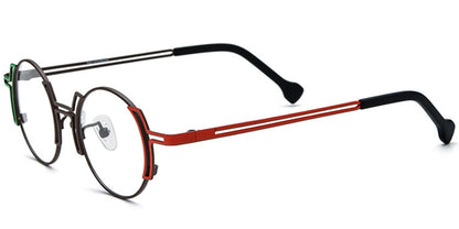 Titanium Round Frame F7047