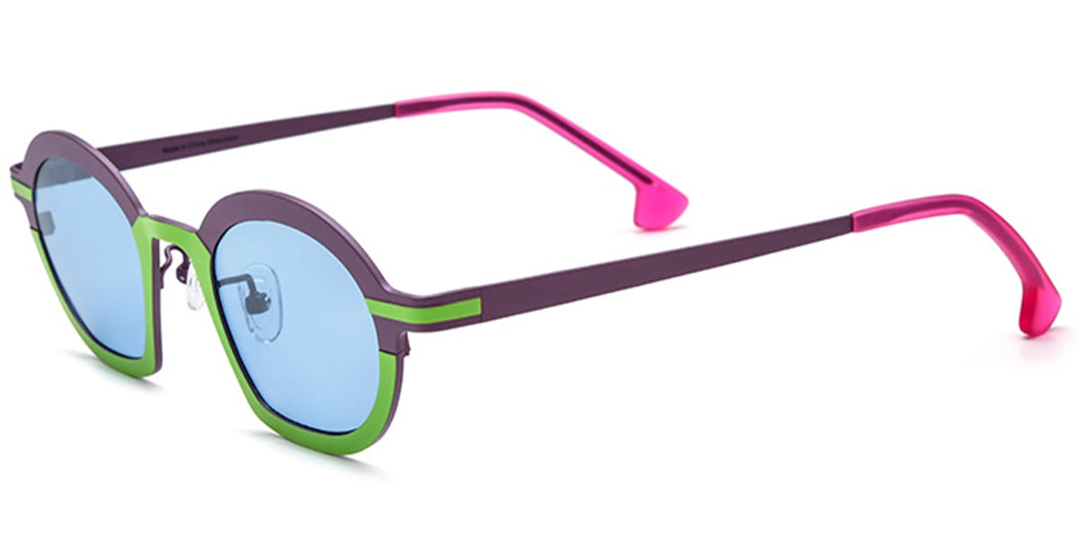 Titanium Geometric Sunglasses SG6873