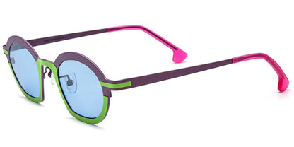 Titanium Geometric Sunglasses SG6873