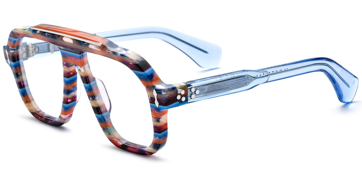 Acetate Square Frame F8340