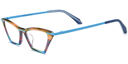 Acetate Titanium Cat Eye Frame F7567