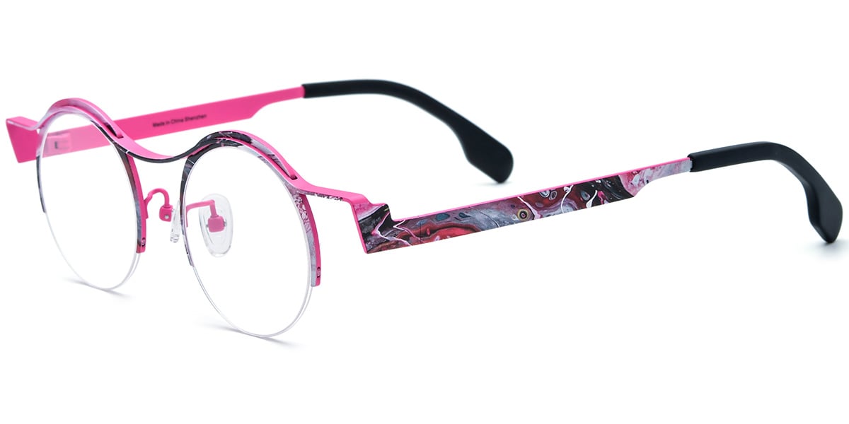 Titanium Round Frame F7917