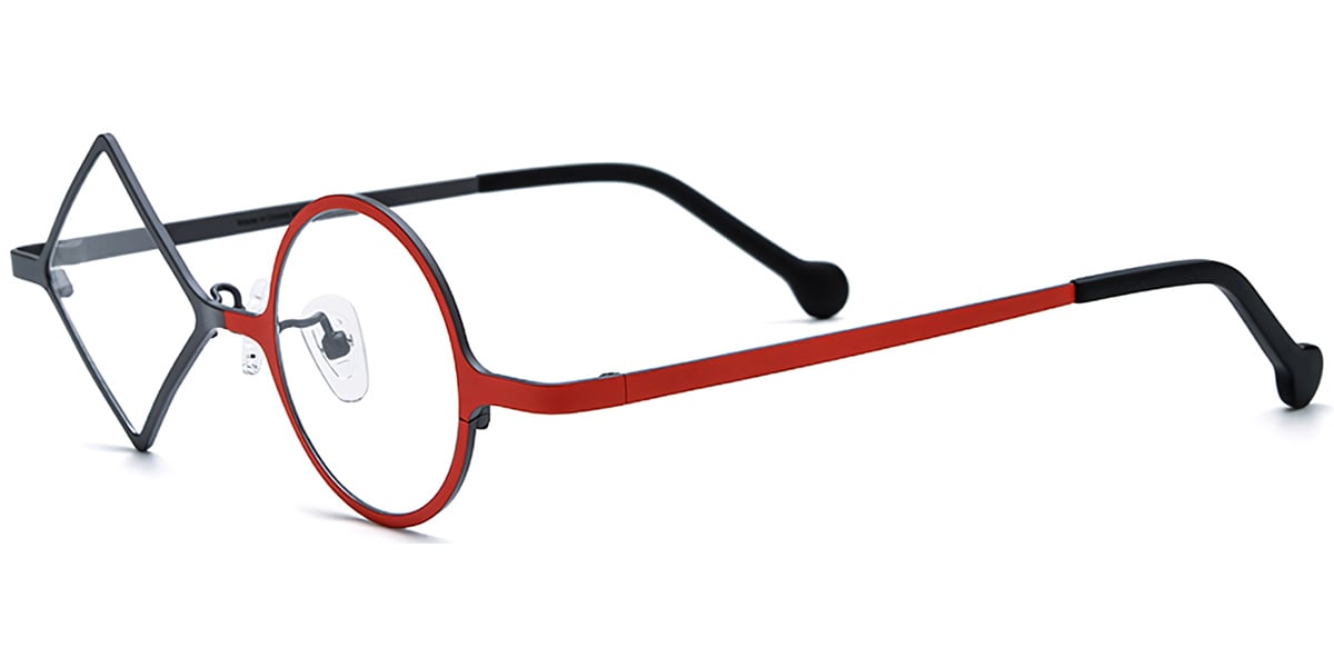 Titanium Geometric Frame F7166