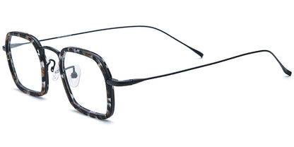 Acetate Titanium Square Frame F7725