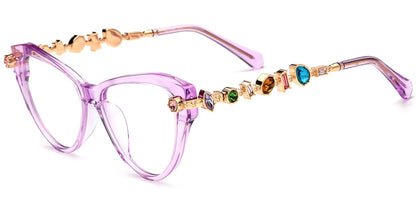 Acetate Cat Eye Frame F9651