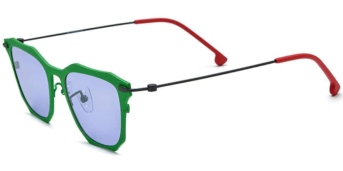 Titanium Geometric Sunglasses SG7307