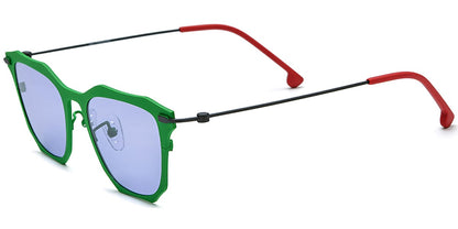 Titanium Geometric Sunglasses SG7307