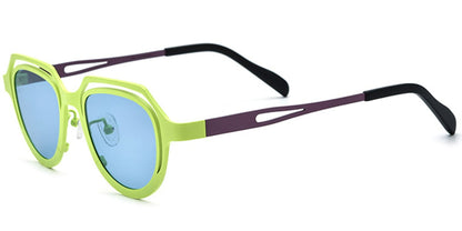 Titanium Geometric Sunglasses SG6904