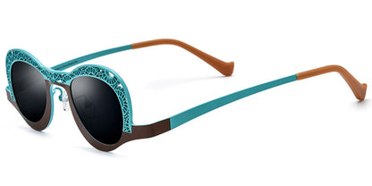 Titanium Geometric Sunglasses SG7016