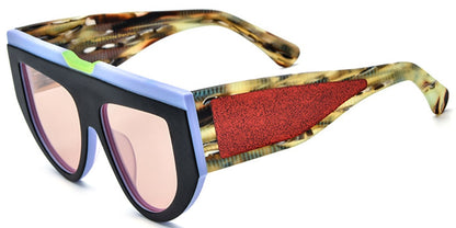 Acetate Geometric Sunglasses SG6849
