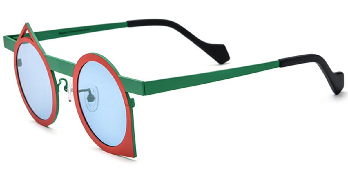 Titanium Geometric Sunglasses SG6721