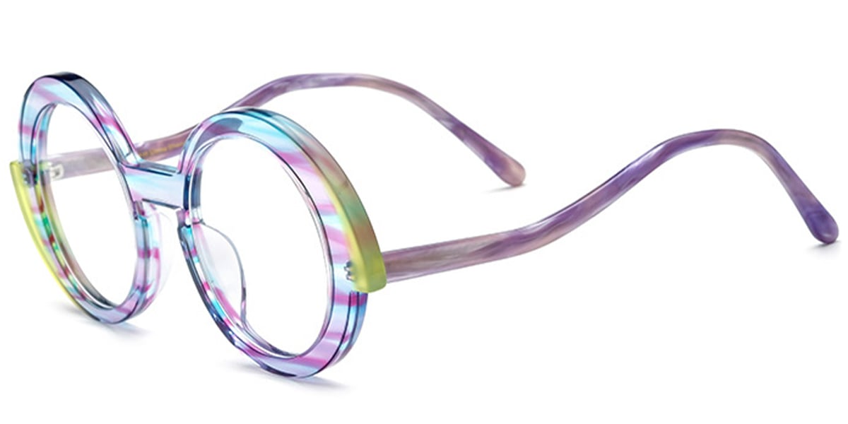 Acetate Round Frame F6402