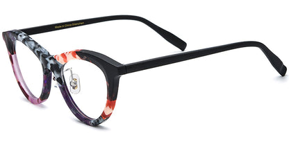 Acetate Cat Eye Frame F7543