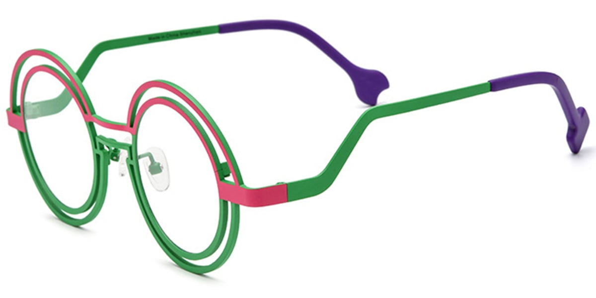 Titanium Round Frame F6784