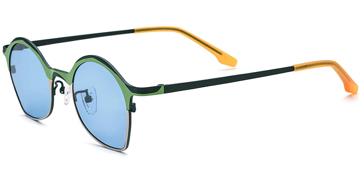 Titanium Geometric Sunglasses SG7311