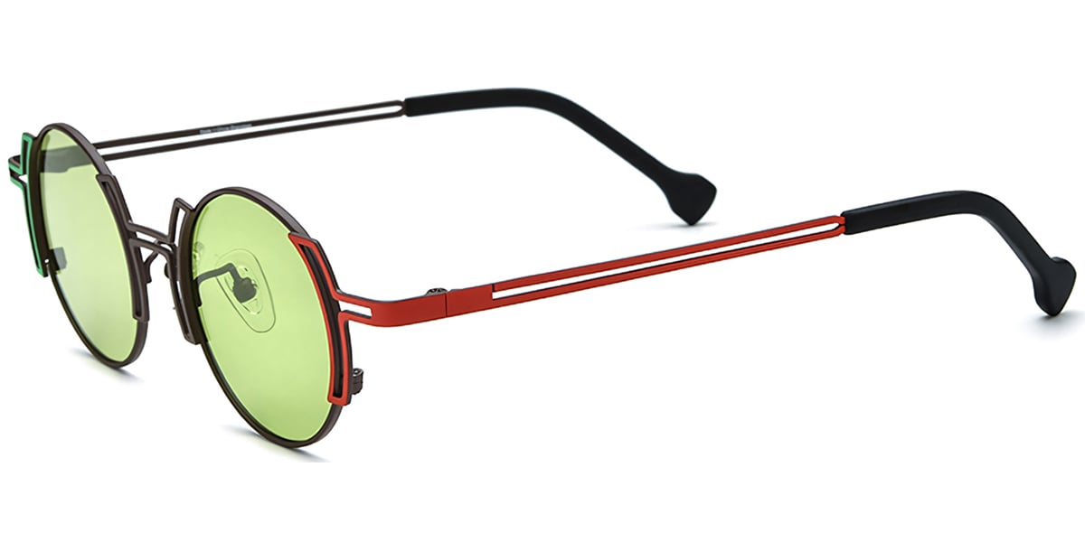 Titanium Round Sunglasses SG7308