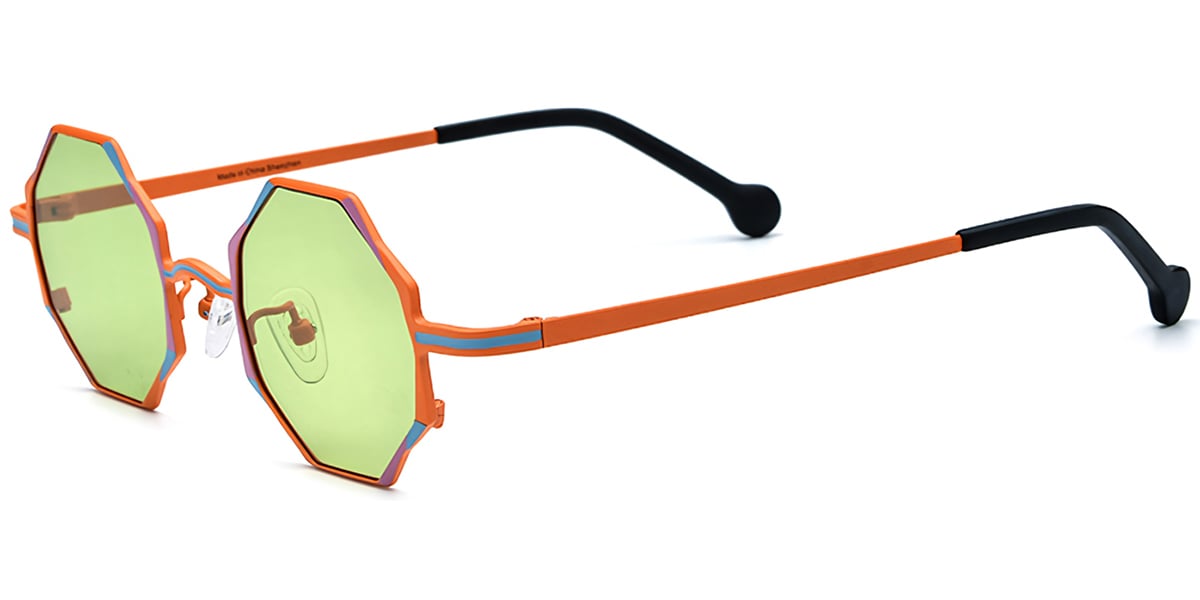 Titanium Geometric Sunglasses SG7306