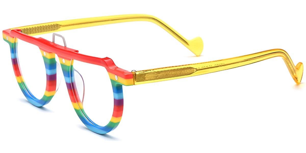 Acetate Geometric Frame F7403