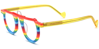 Acetate Geometric Frame F7403