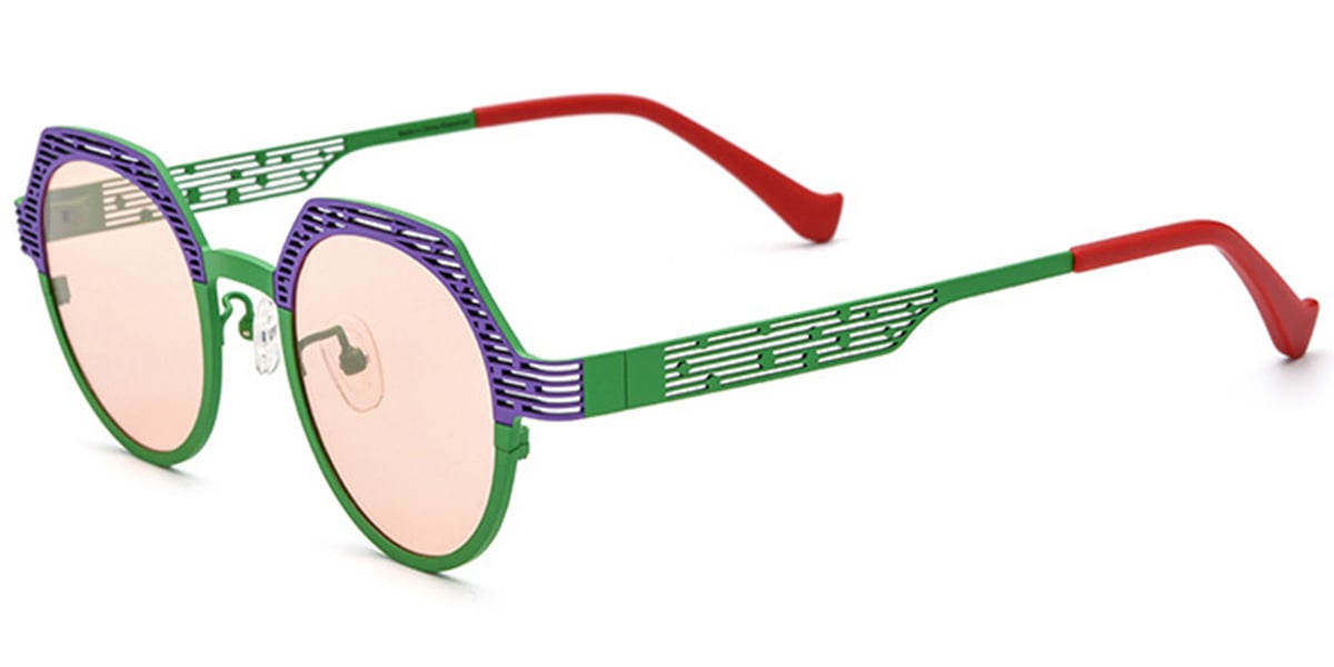 Titanium Geometric Sunglasses SG6726