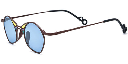 Titanium Geometric Sunglasses SG7397