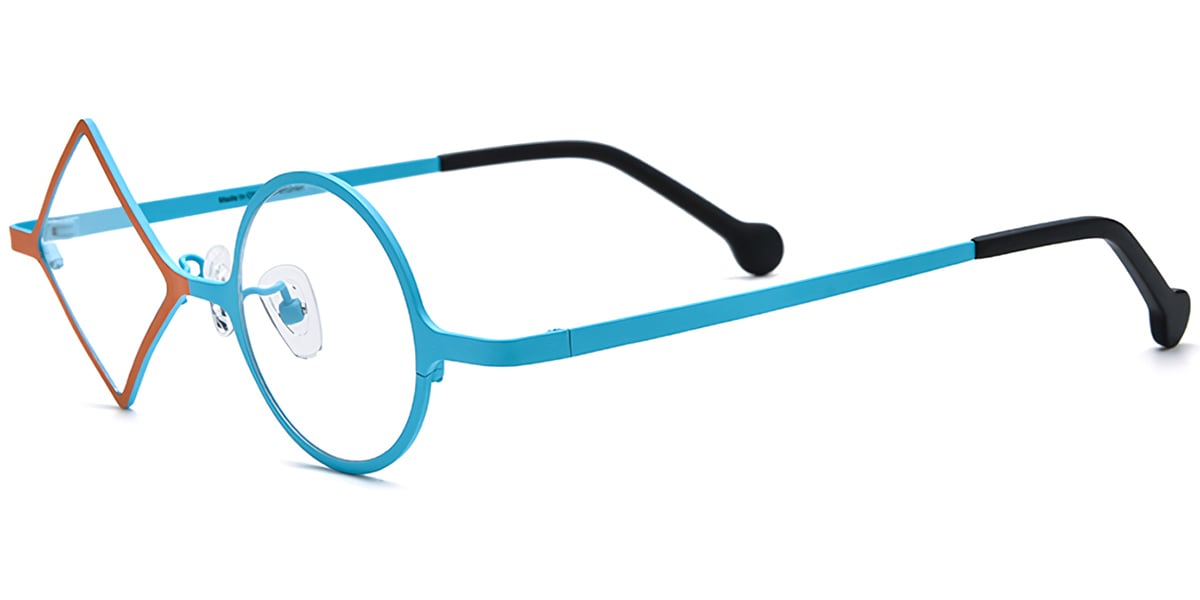 Titanium Geometric Frame F7166