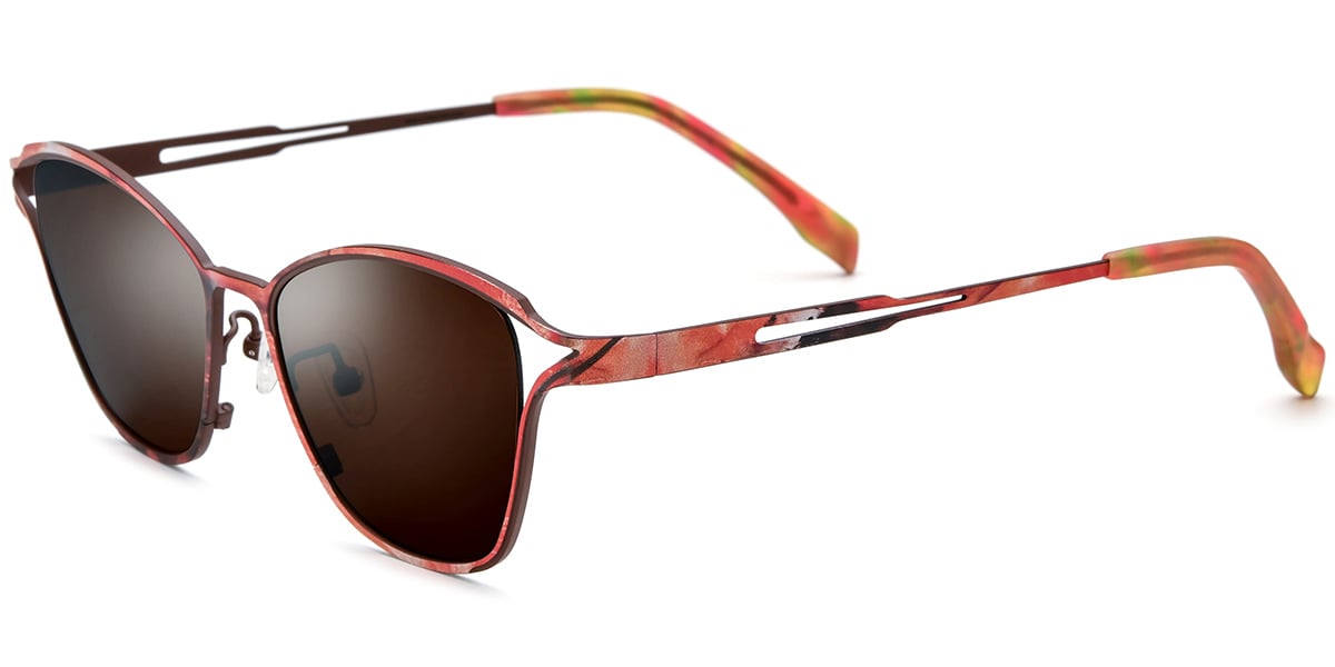 Titanium Cat Eye Sunglasses SG8126