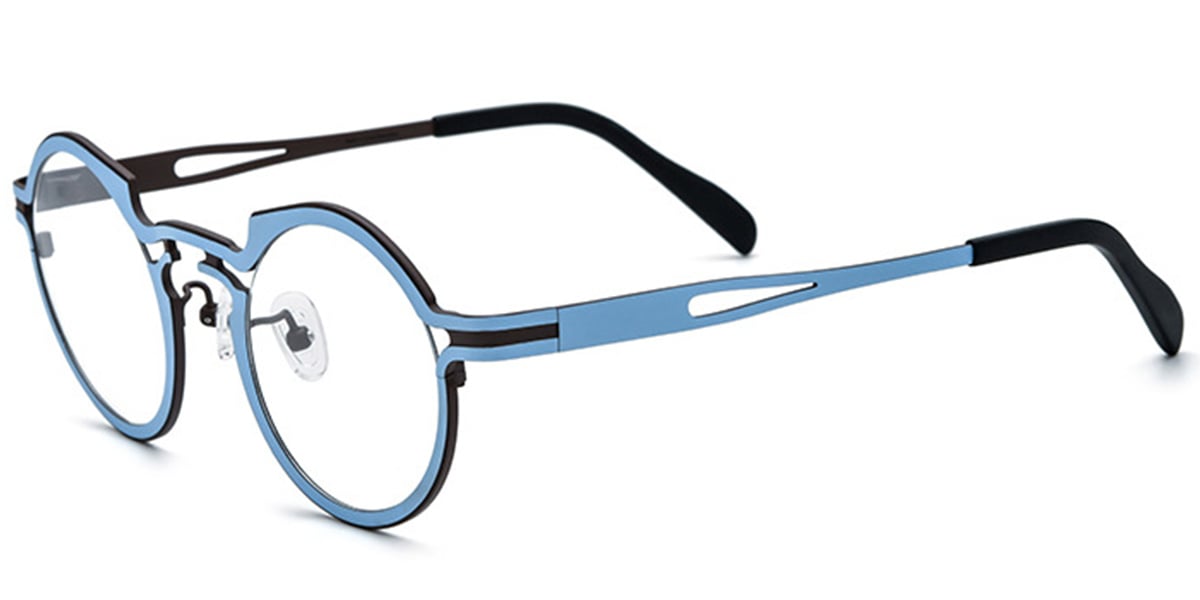 Titanium Round Frame F7019